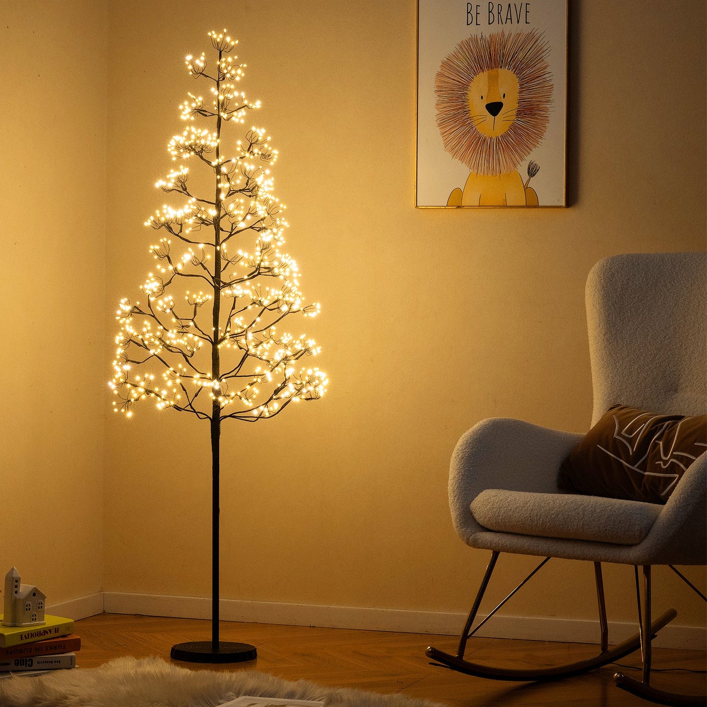 24 Inch Counter Height Stools Solid Wood Saddle Bar Stools Set of 2