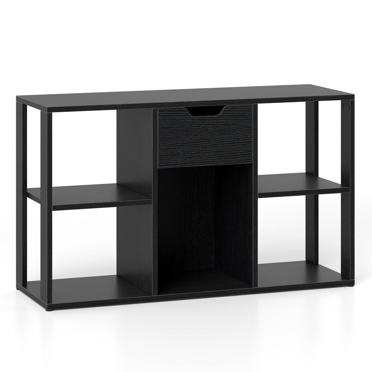 5-Cube Bookcase with Storage Drawer - Modern Display Shelf