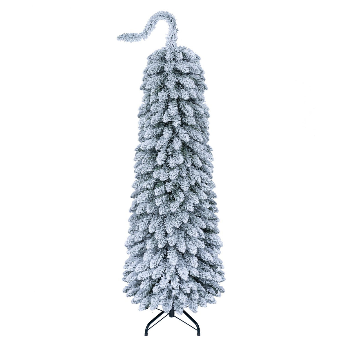 5 FT Pre-Lit Artificial Christmas Tree with Bendable Top and 110 Warm White LED Lights