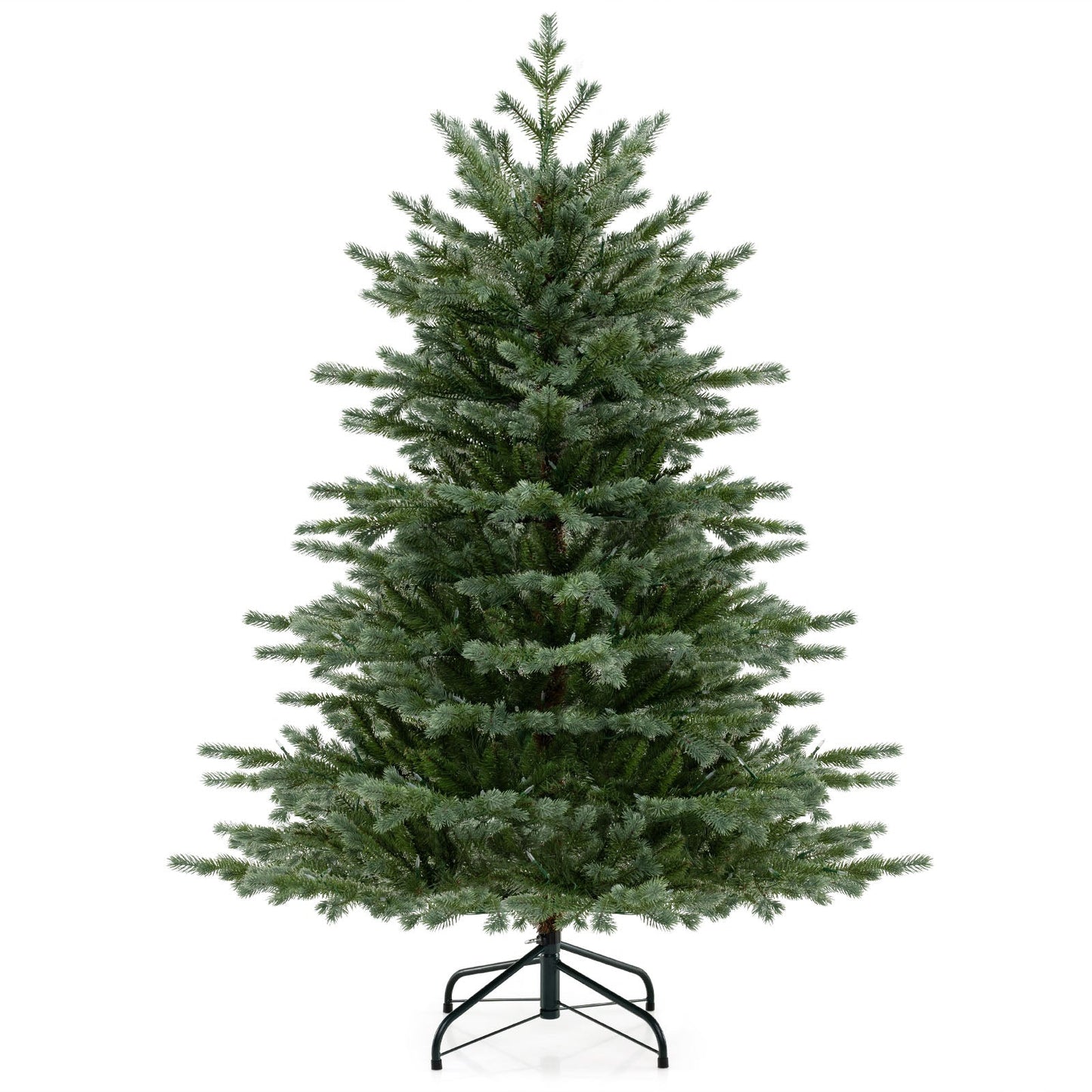 5/6/7 Feet Artificial Christmas Tree with 1426/2116/3156 Lush PVC and 200/300/400 Warm White LED Lights