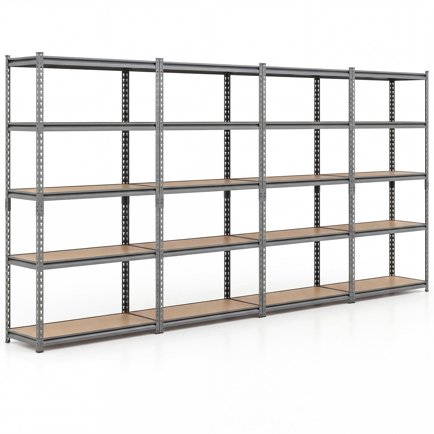 5-Tier Garage Shelving Unit 2200 LBS Metal Storage Shelves Adjustable Utility Rack for Warehouse