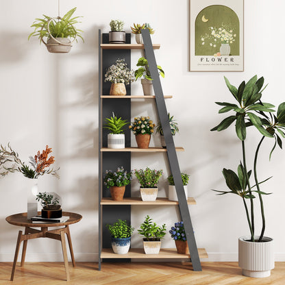 5-Tier Vertical Bookshelf for Small Spaces, 79" Tall
