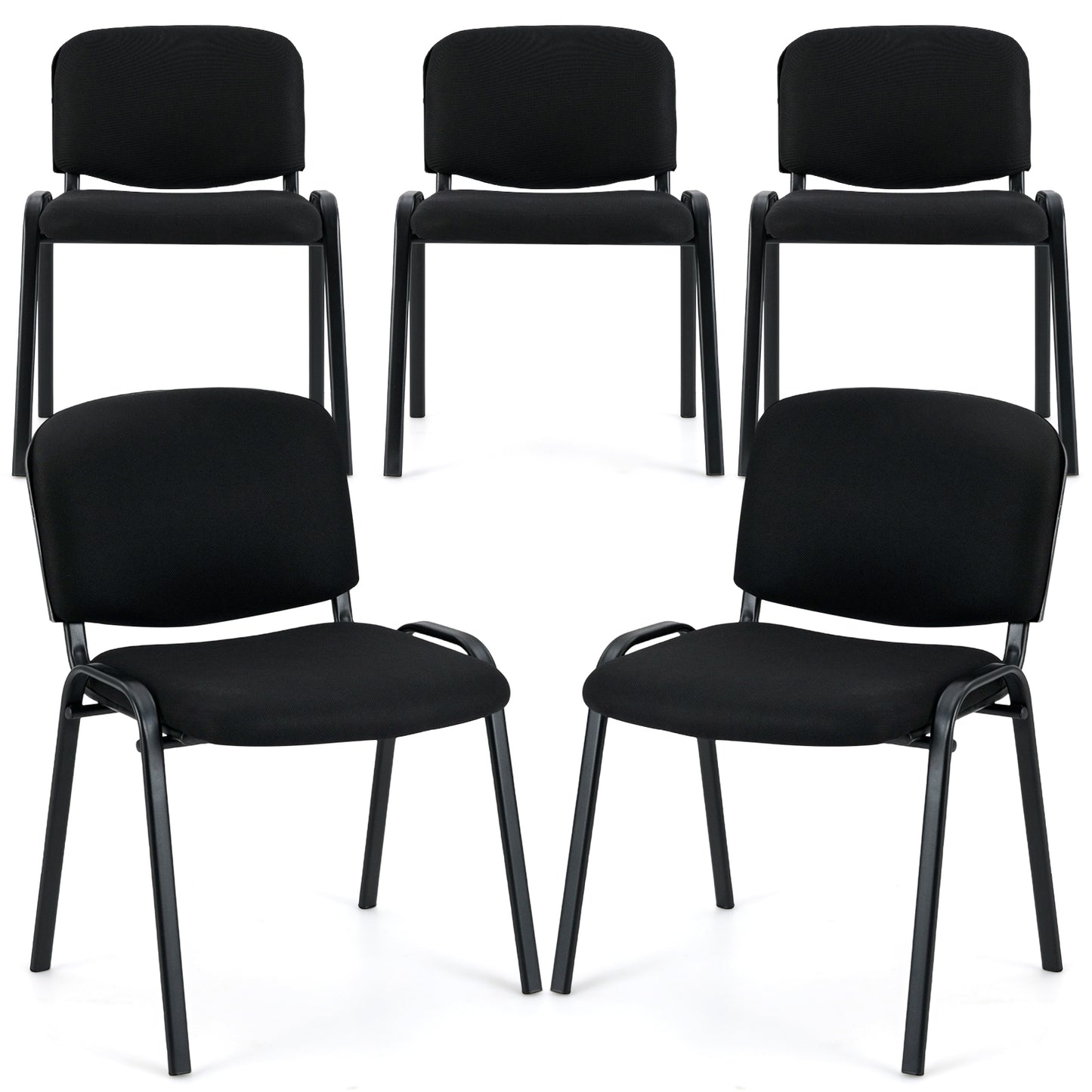 Stackable Conference Chairs Set with Padded Seats