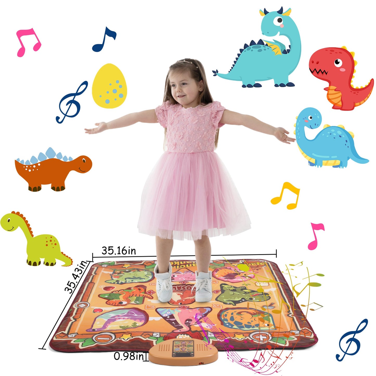 Electronic Music Dance Mat for Kids with 6 Game Modes