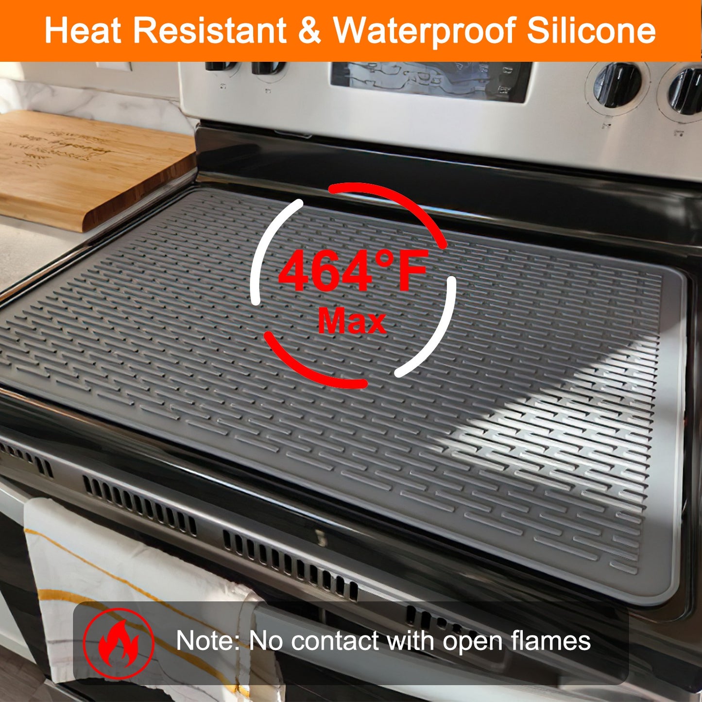 Silicone Stove Top Cover - 28x20in Heat Resistant Mat