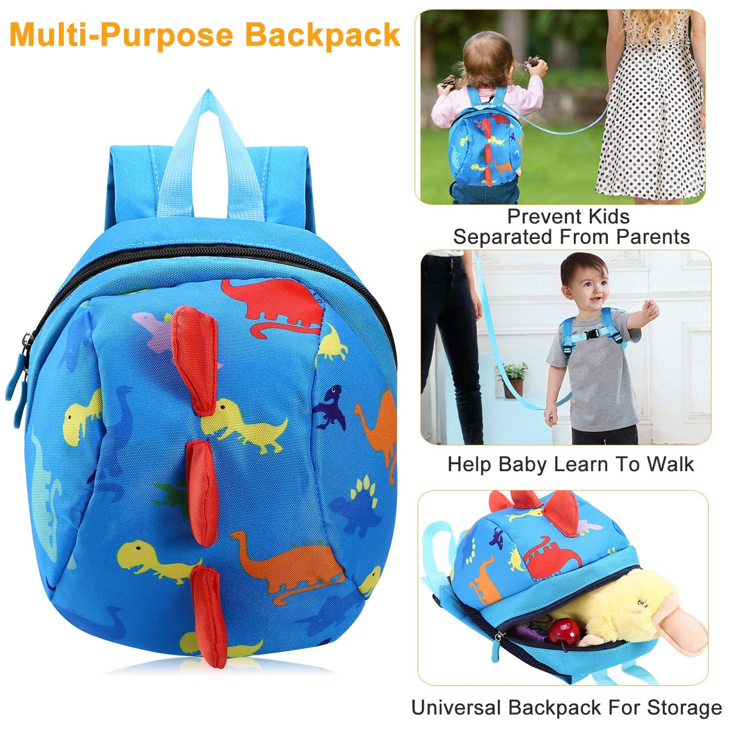 Toddler Safety Harness Backpack with Anti-Lost Leash