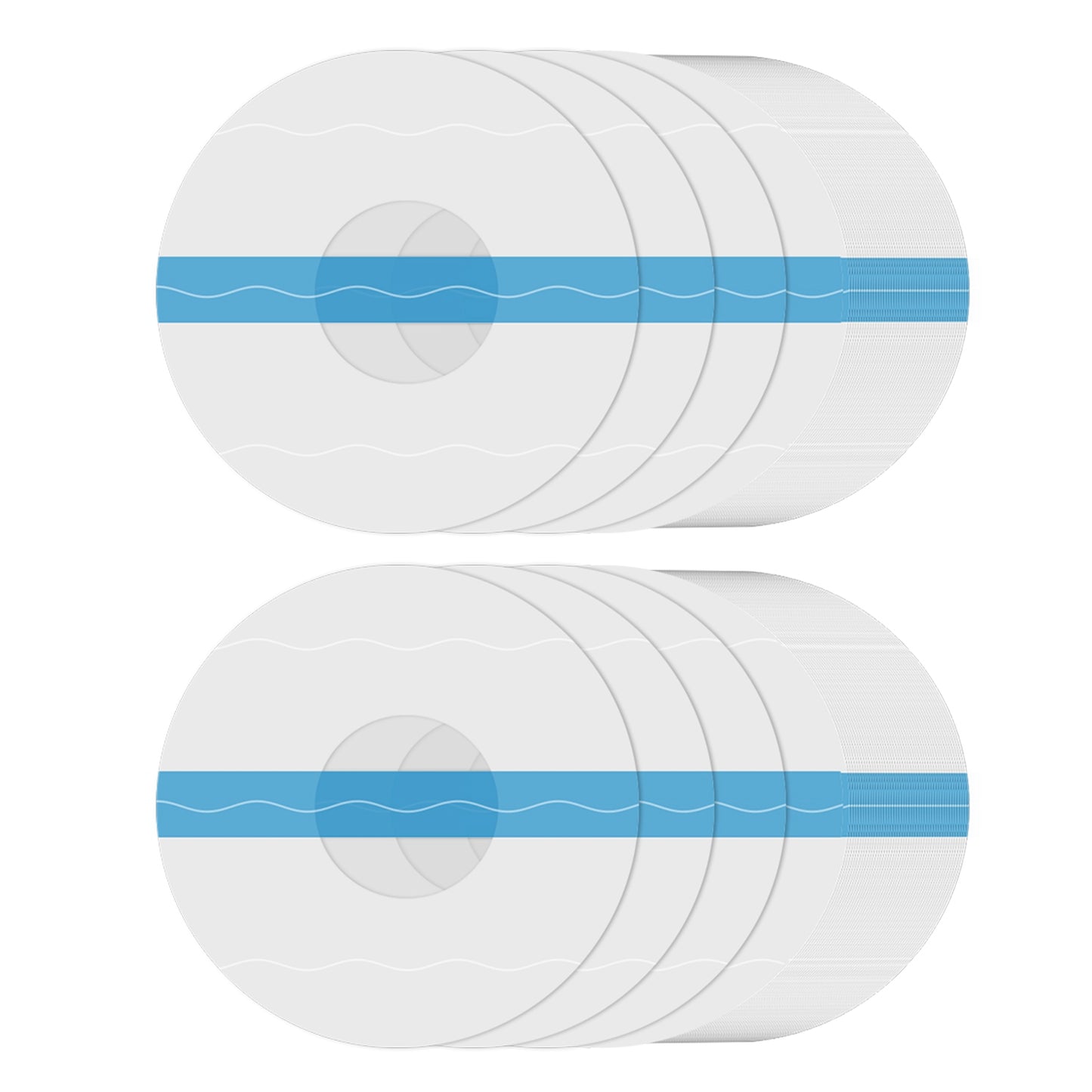 100Pcs Sensor Covers for Libre Waterproof Sweatproof Strong Stick Transparent Invisible Adhesive Patches No Glue Hole On The Center Long Lasting Tape
