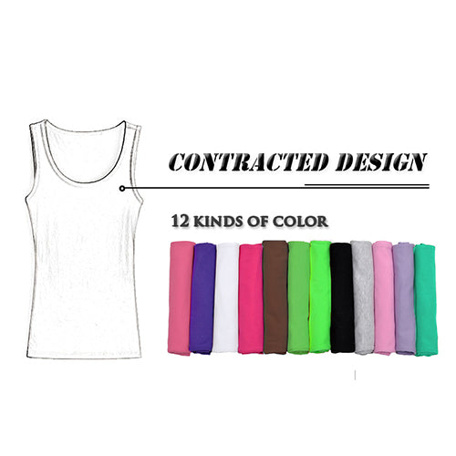 Women's Ribbed Racerback Tank Tops 12-Pack Multi-Color Set