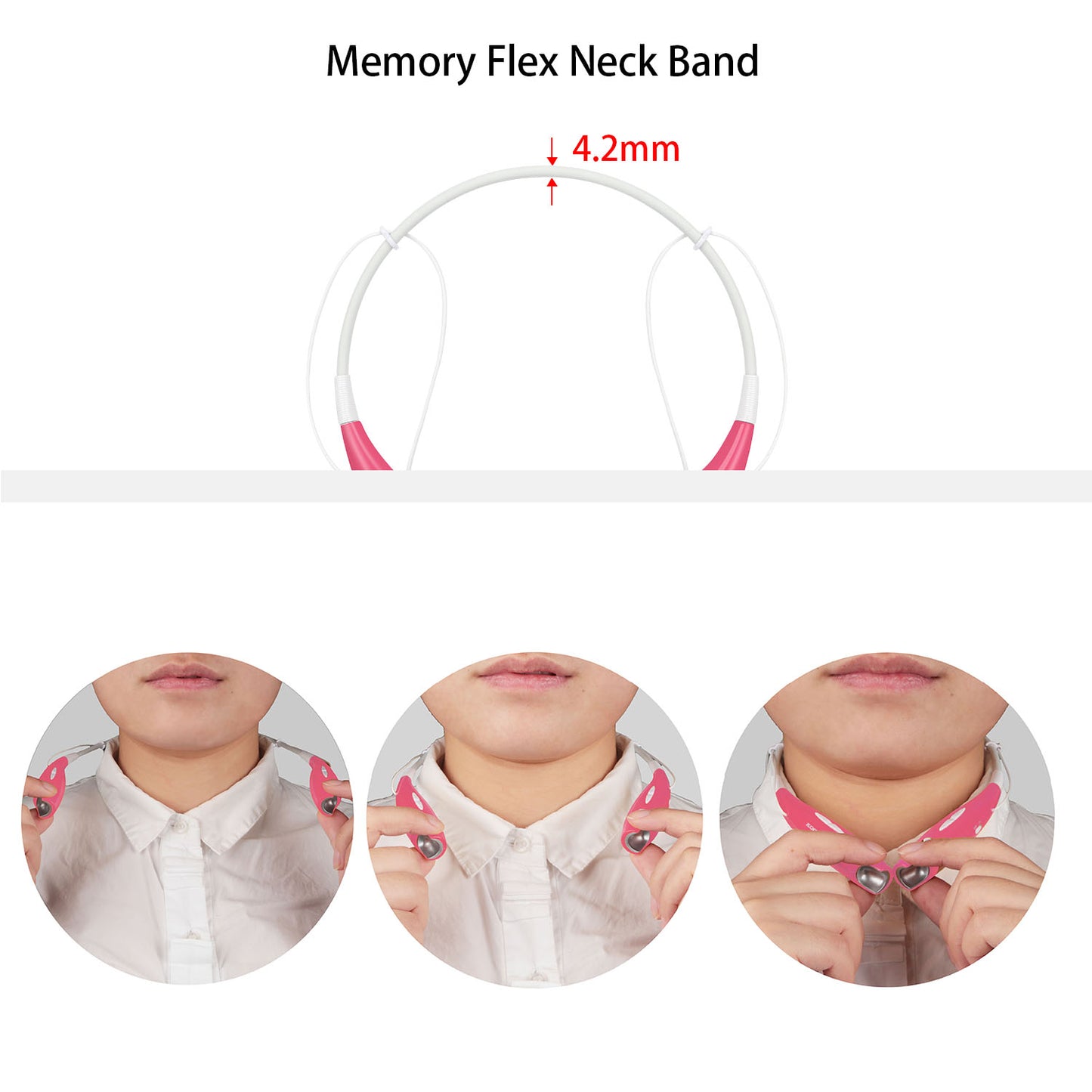 Wireless Sports Neckband Headphones with Magnetic Earbuds