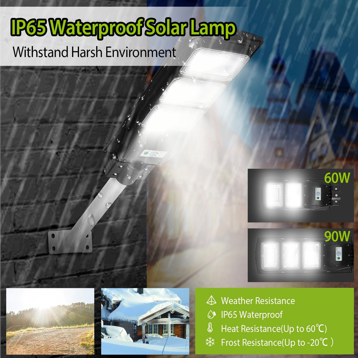 Solar Street Light 180 LED with Radar Sensor & Remote Control