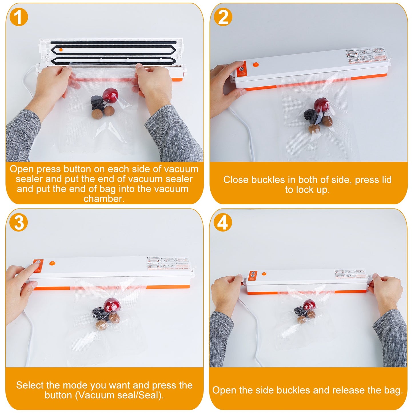 Electric Vacuum Sealer Machine for Food Preservation