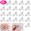 20Pcs Transparent Nail Tip Clips