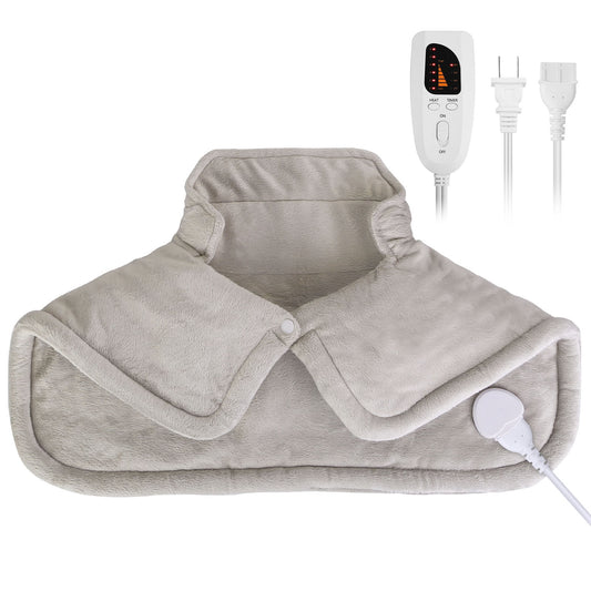 Weighted Heating Pad for Neck and Shoulders - 6 Heat Settings