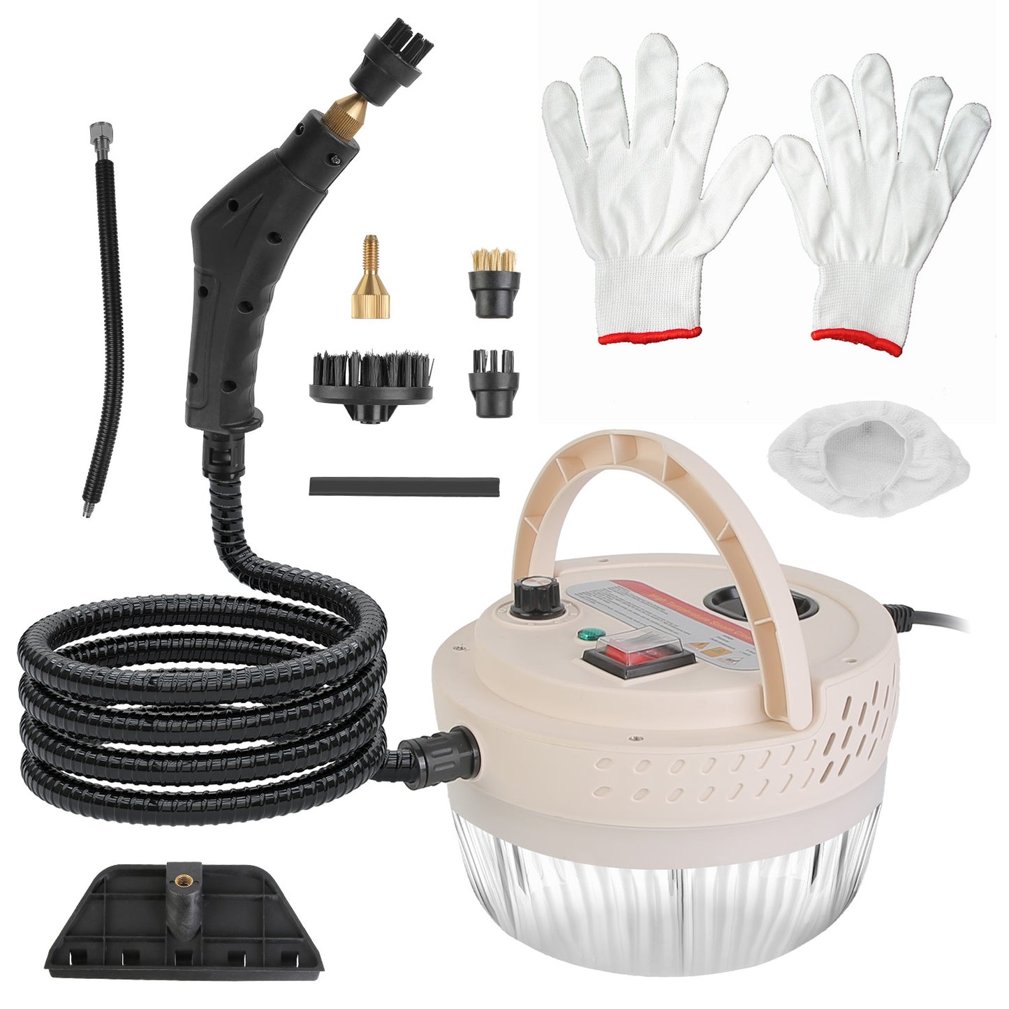 Handheld Steam Cleaner 2500W with 9 Accessories & 6 Levels
