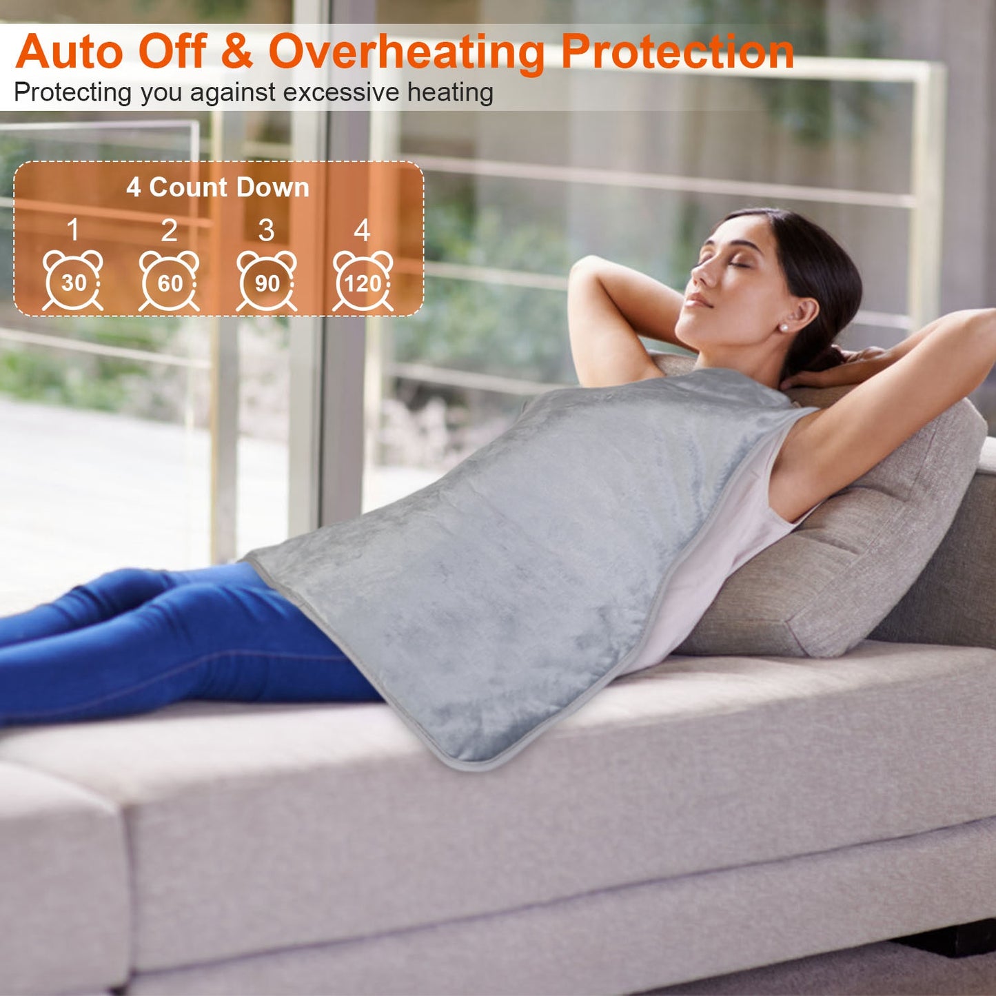 Electric Heating Wrap for Neck, Shoulder & Back Pain Relief