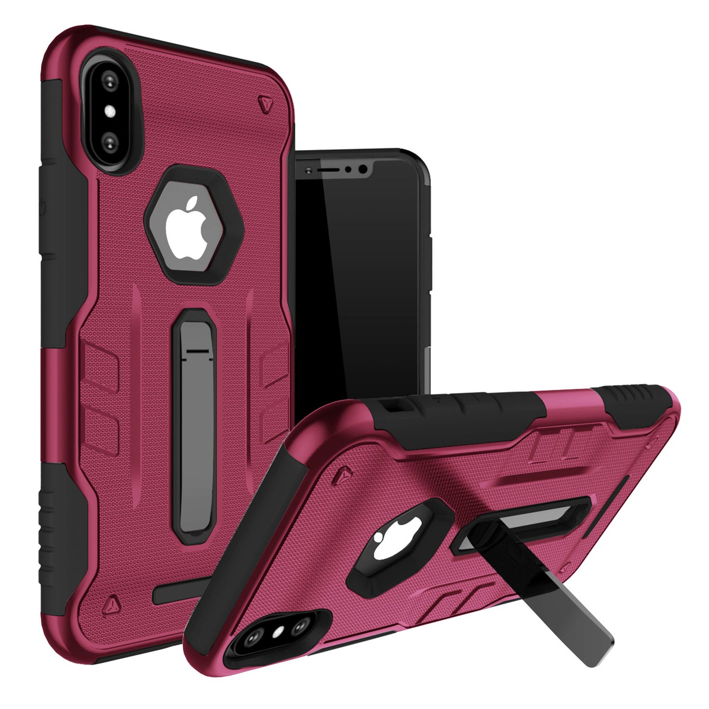 iPhone X Rugged Case with Kickstand - Dual Layer Protection