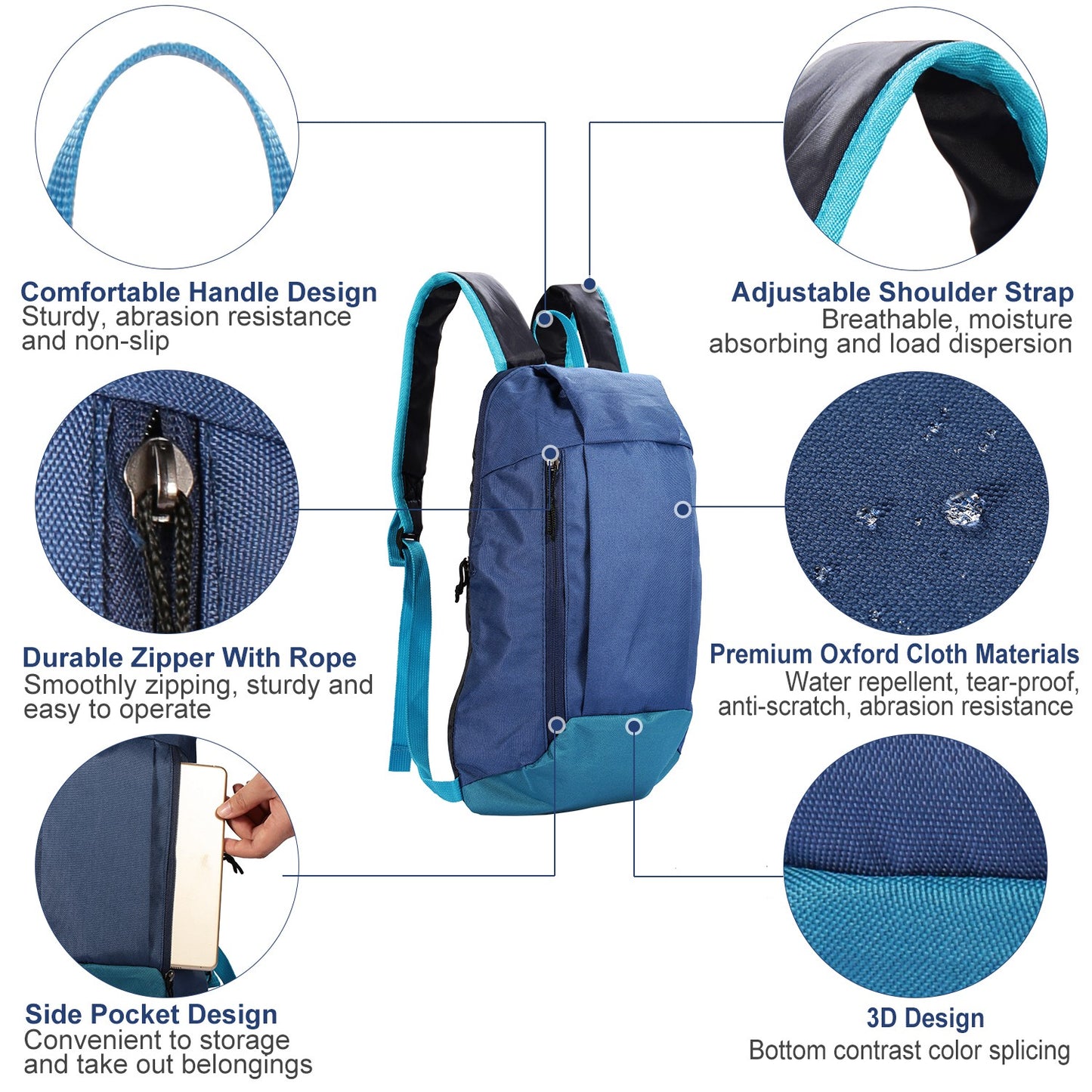 10L Waterproof Daypack for Hiking, Cycling & Travel