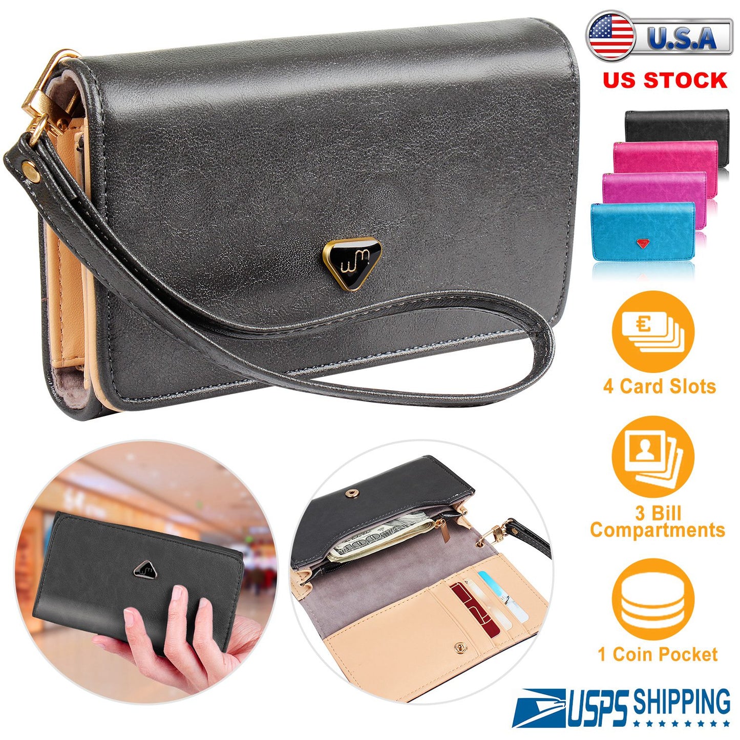 Women Wristlet Wallet