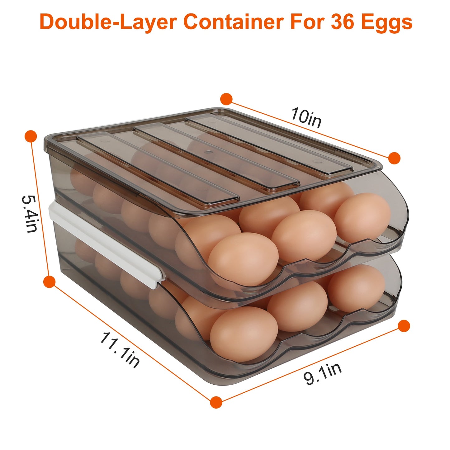 Egg Storage Container for Refrigerator - 36 Egg Capacity