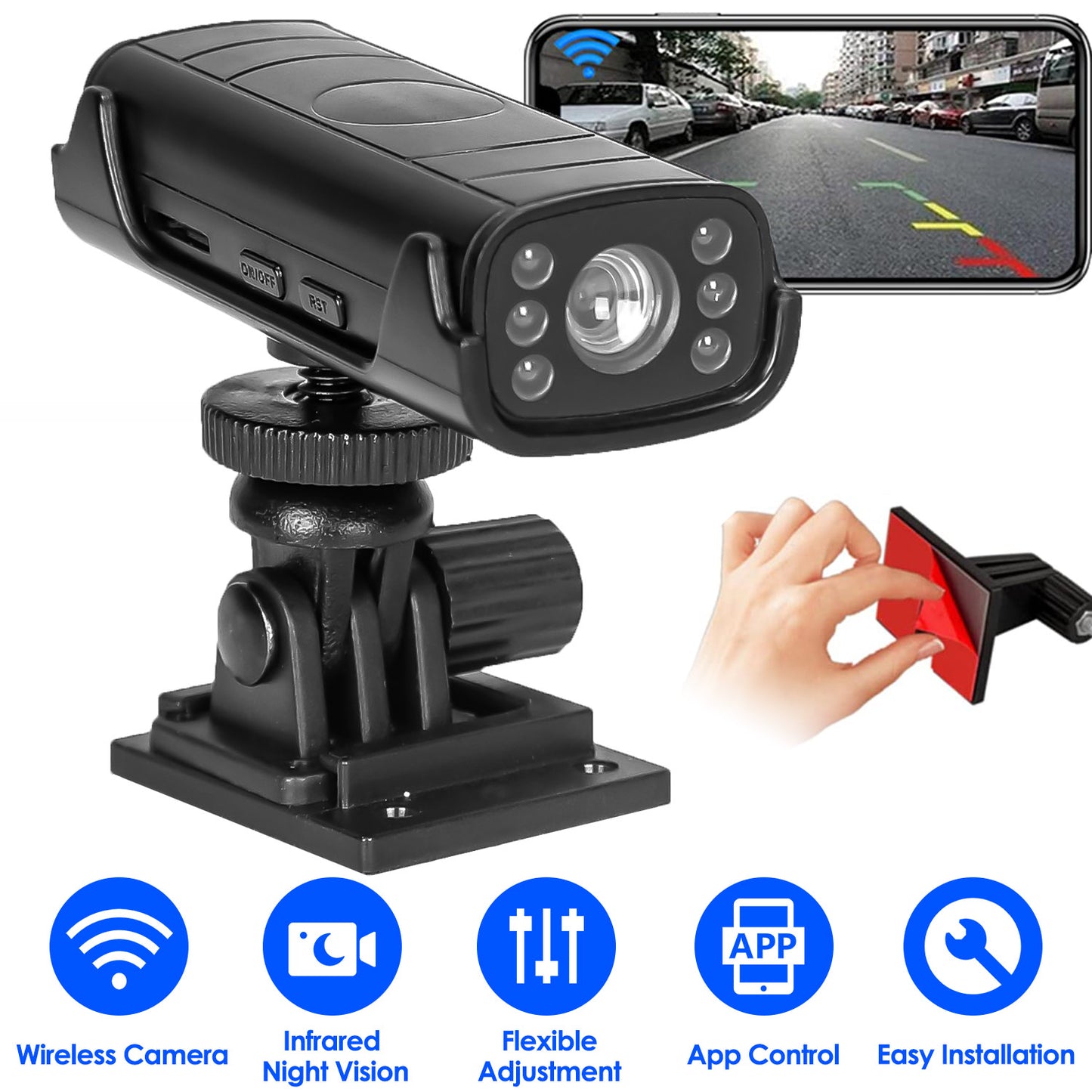 Wireless Backup Camera with Night Vision for RVs & Trucks