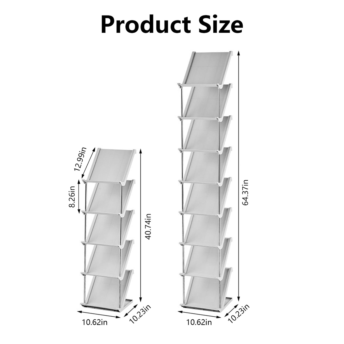 5-Tier Vertical Shoe Rack - Space-Saving Stackable Organizer