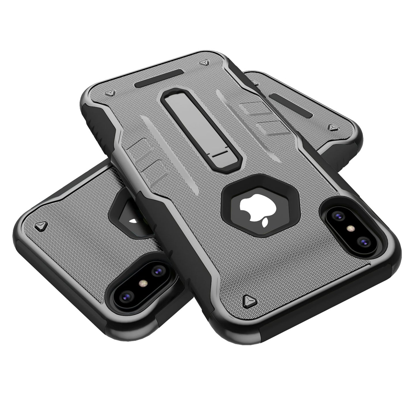 iPhone X Rugged Case with Kickstand - Dual Layer Protection