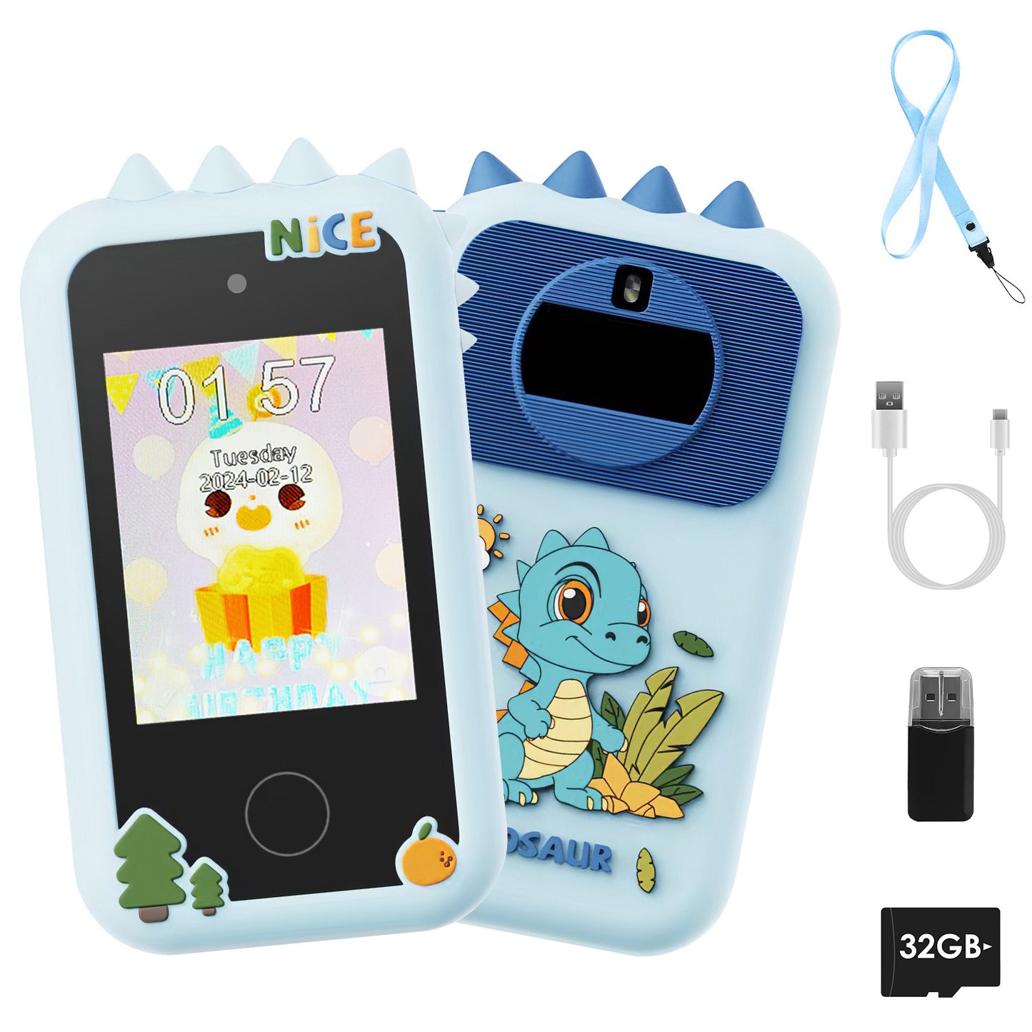 Kids Toy Smartphone with Dual Camera & 16 Educational Games