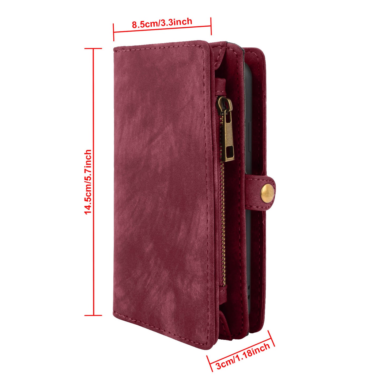 iPhone 6 Wallet Case with Detachable Magnetic Phone Holder