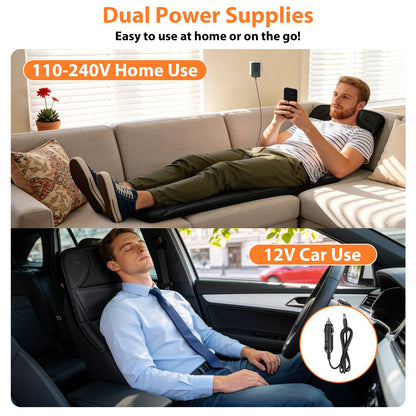 Full Body Vibration Massage Mat with Heat & 10 Motors
