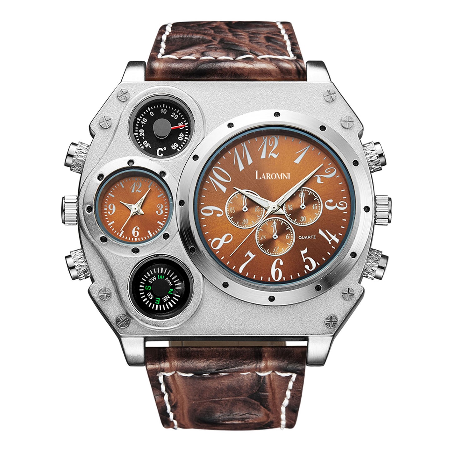 Men’s Quartz Watch Two Time Zone
