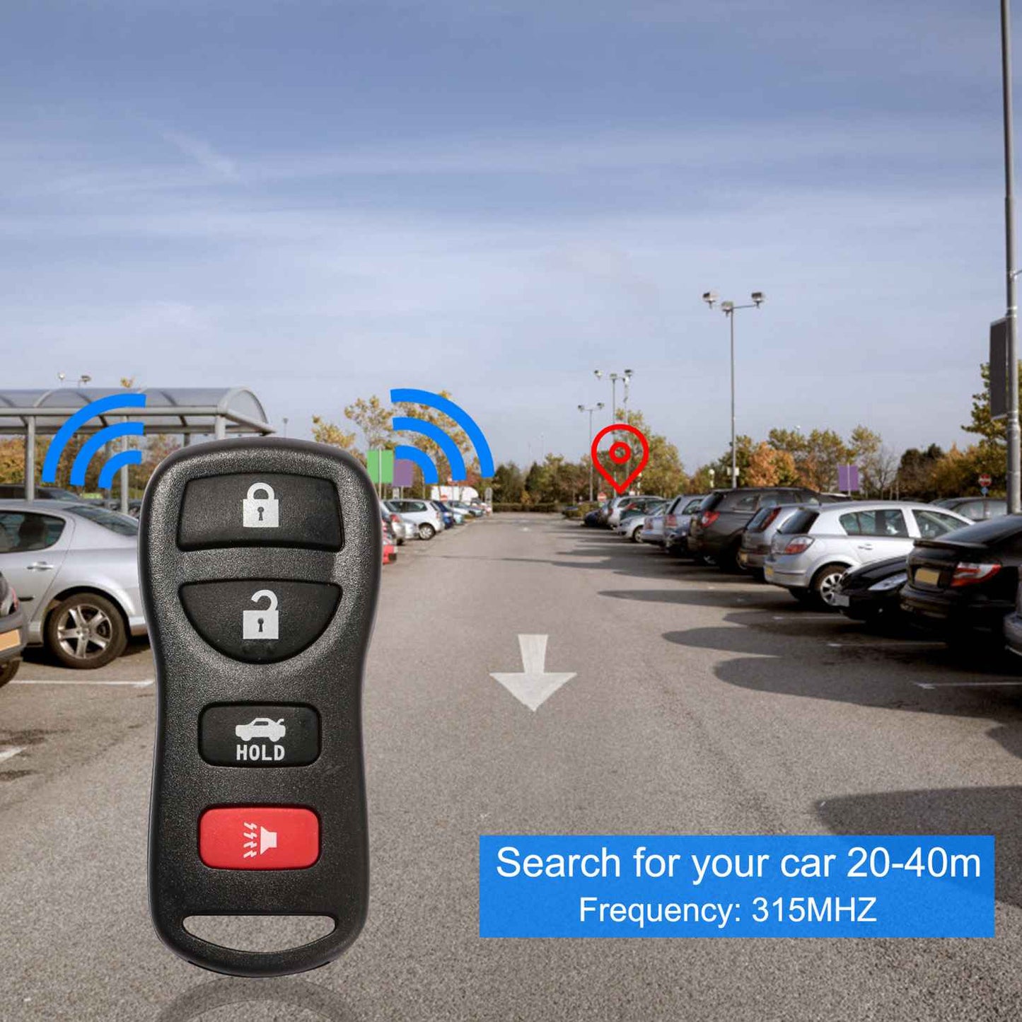 Keyless Entry Remote Key Fob for 2002-2006 Nissan Altima