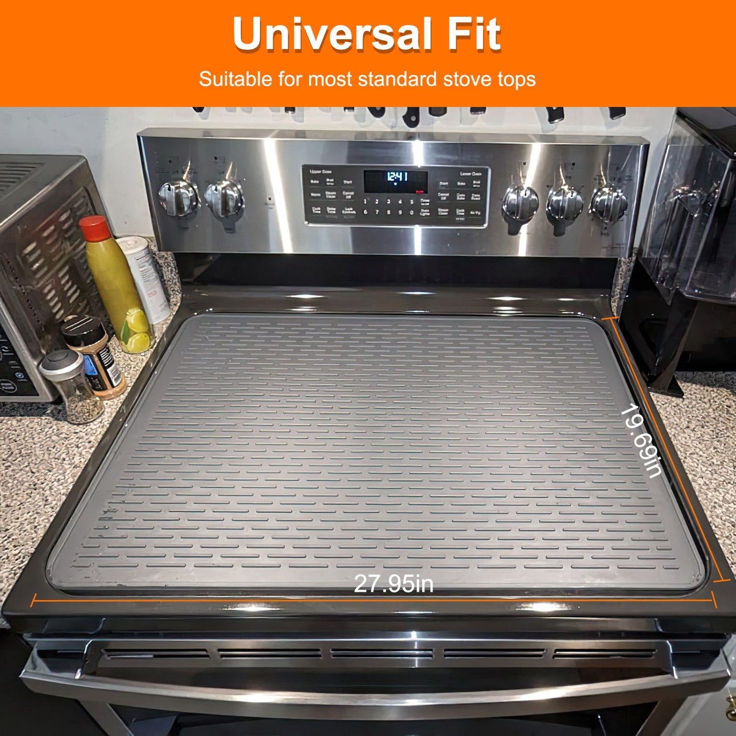 Silicone Stove Top Cover - 28x20in Heat Resistant Mat