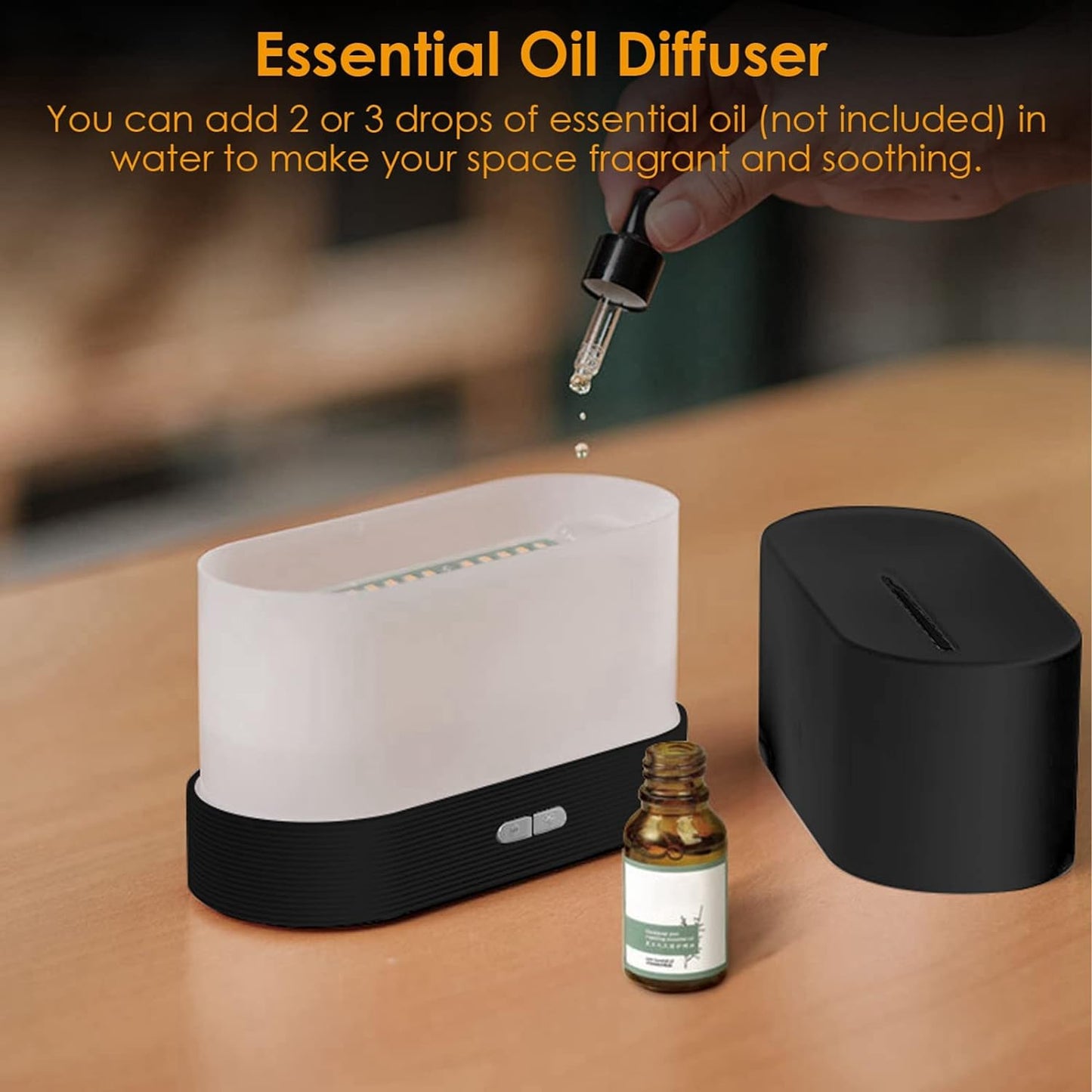 3D Flame Air Aroma Humidifier