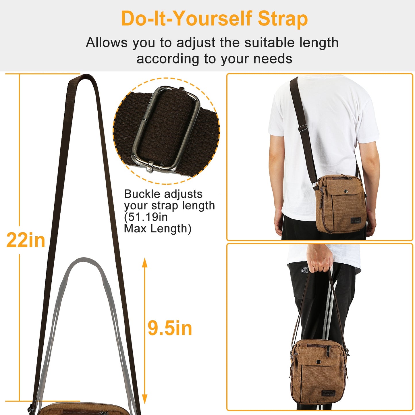 Unisex Crossbody Bags Shoulder Bag