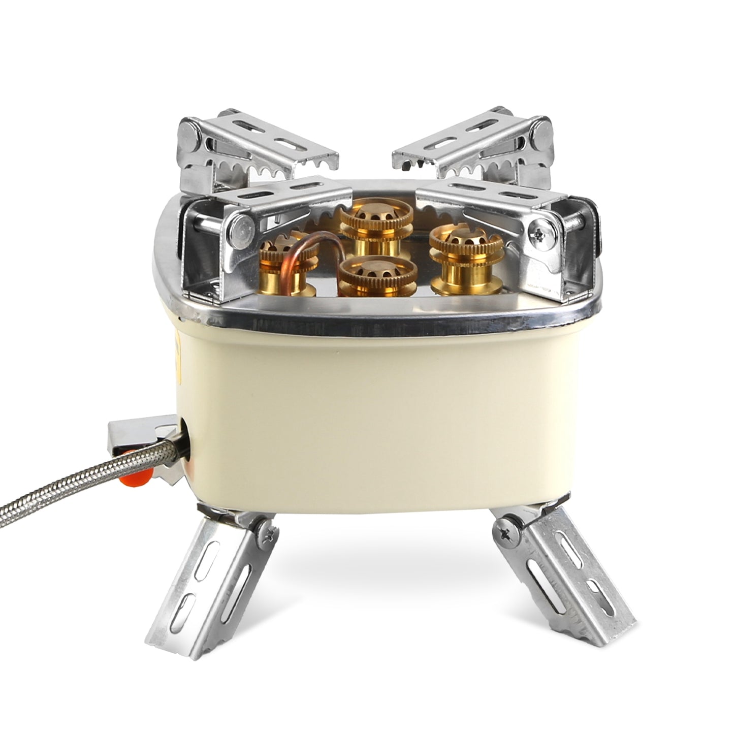 Portable Camping Stove 13000W 5-Head Gas Burner with Piezo Ignition
