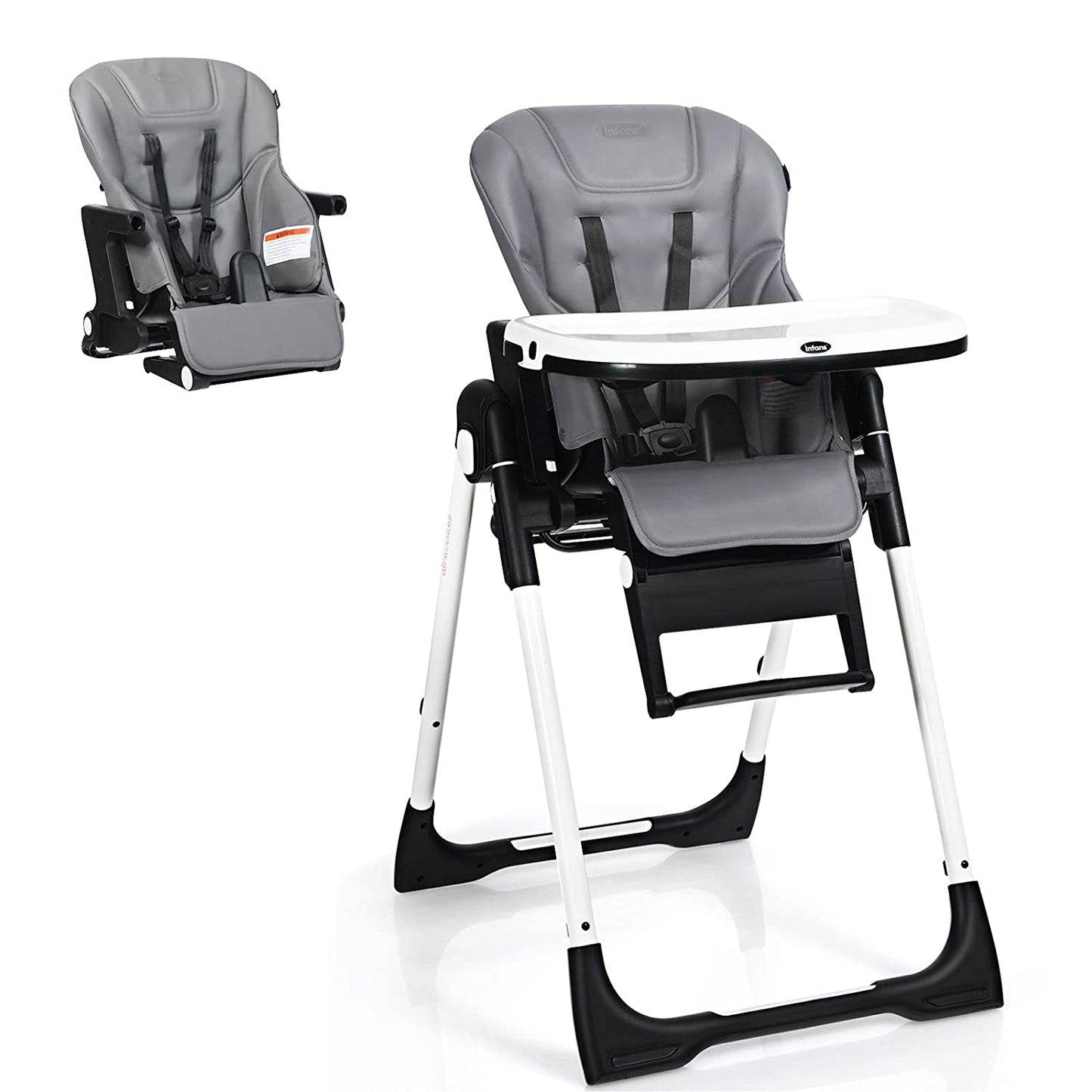 4-in-1 High Chair with Adjustable Height and Recline
