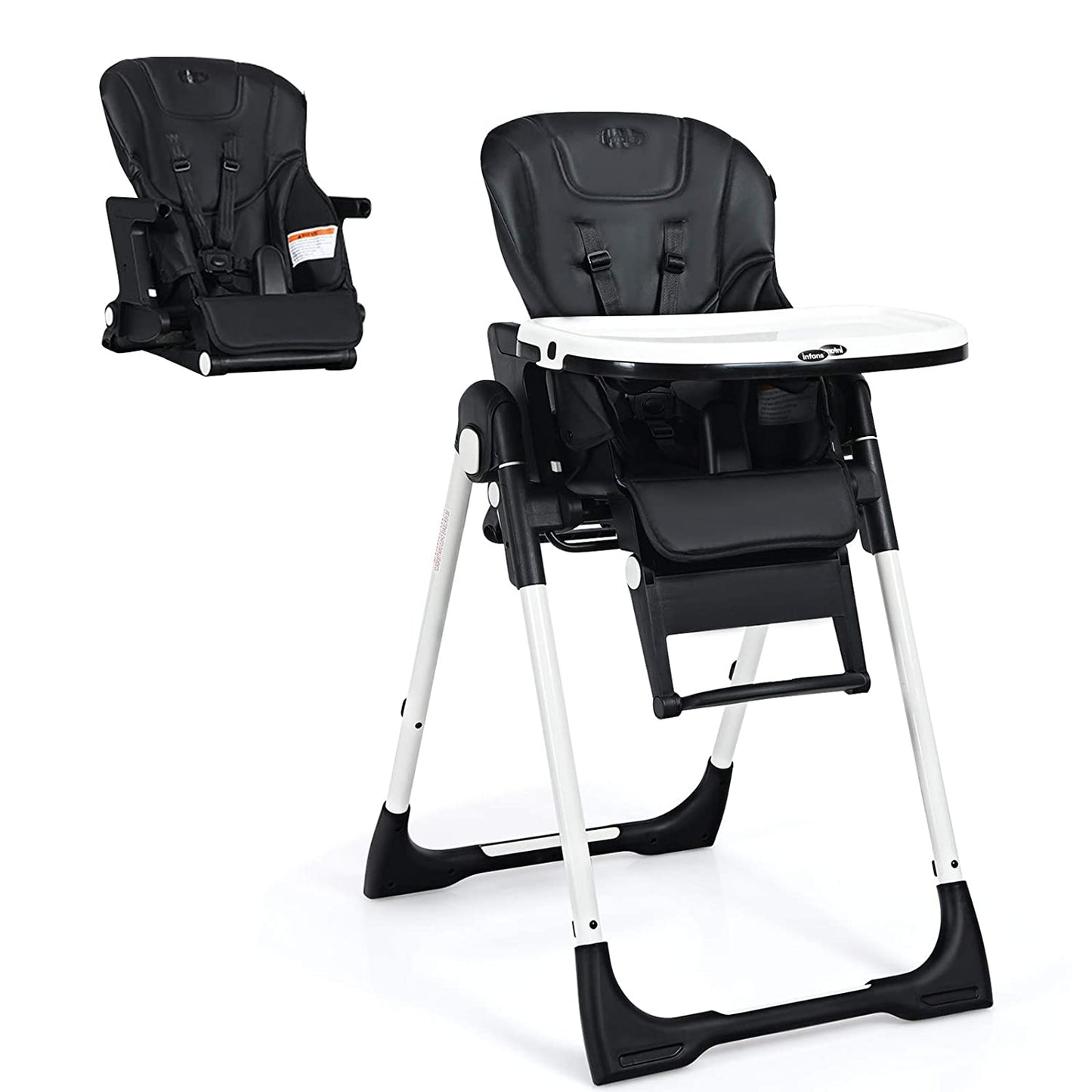4-in-1 High Chair with Adjustable Height and Recline