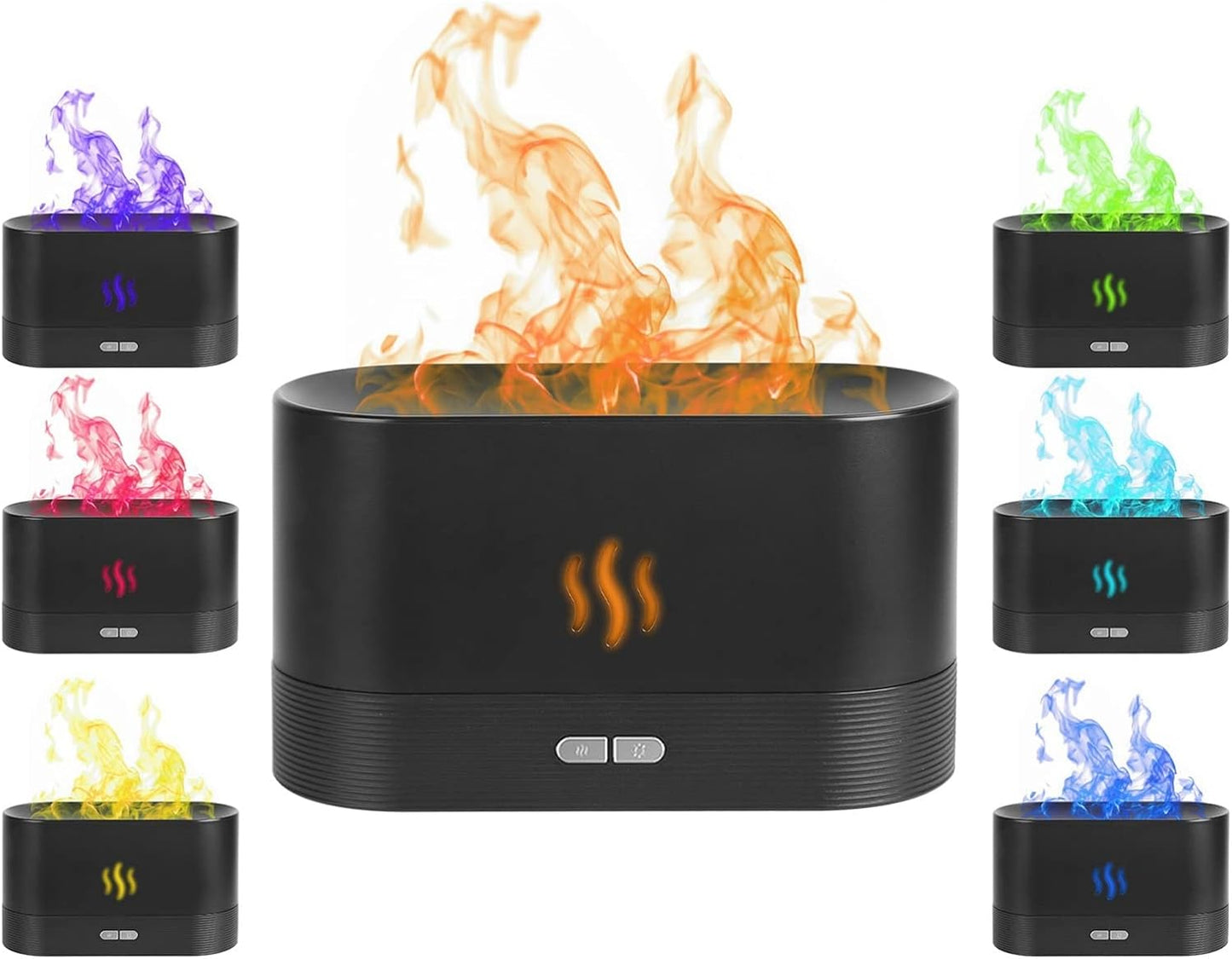 3D Flame Air Aroma Humidifier