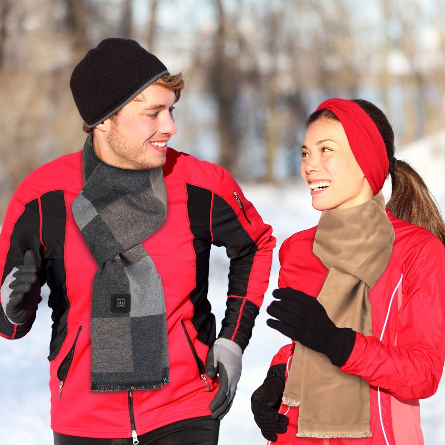 USB Heated Winter Scarf with 3 Temperature Settings