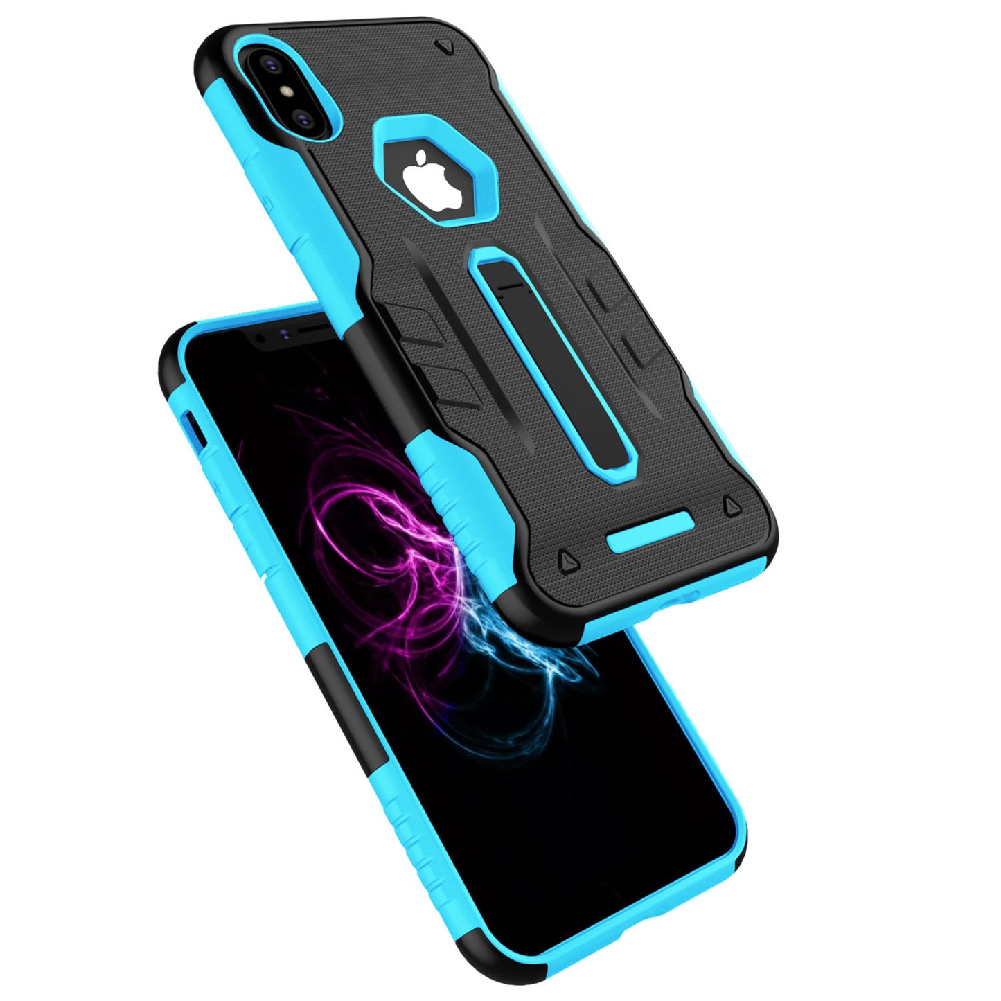 iPhone X Rugged Case with Kickstand - Dual Layer Protection