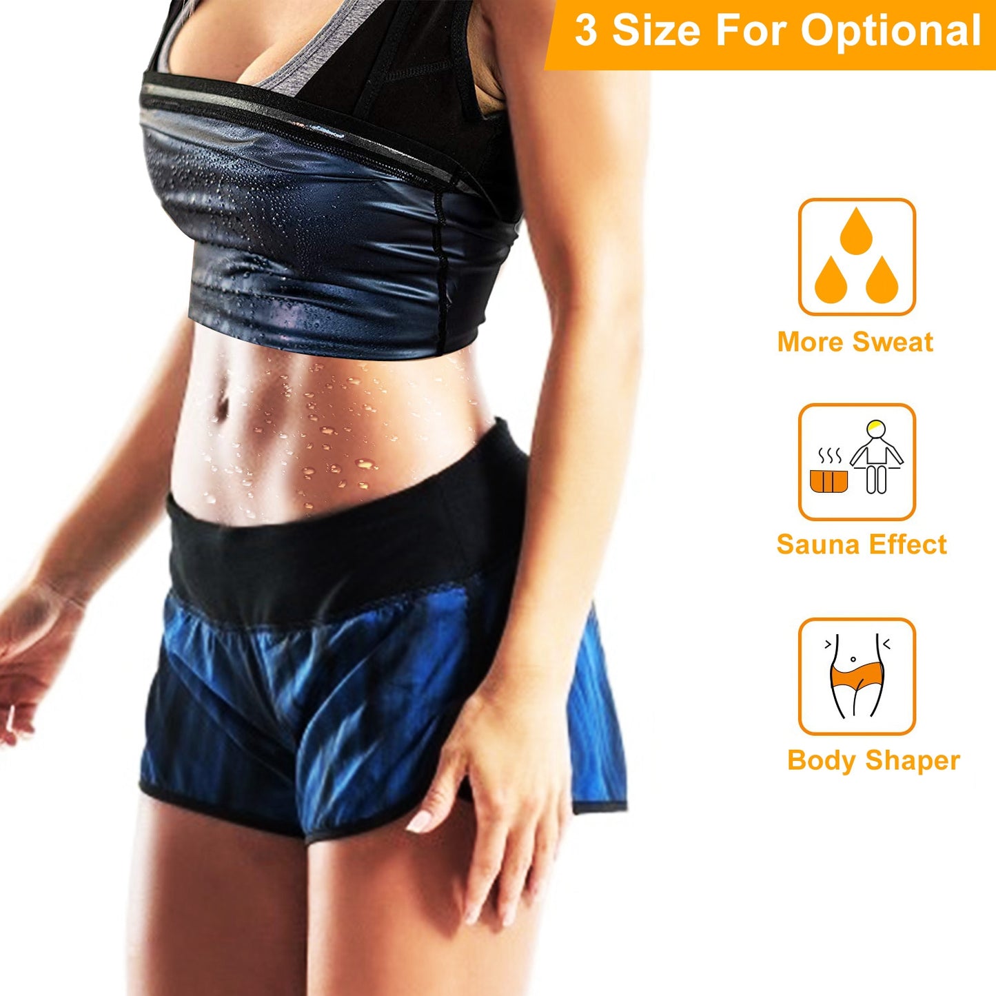 Women's Sweat Vest Waist Trainer for Workout & Sauna