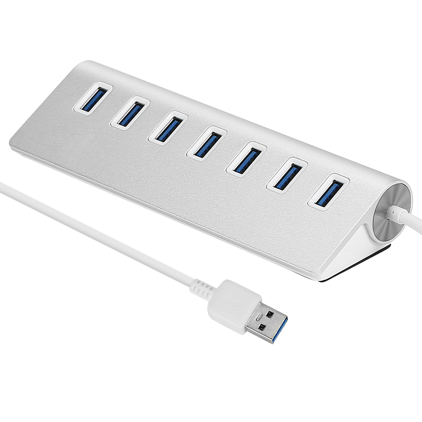 7-Port USB 3.0 Hub with Aluminum Body and 1ft Cable