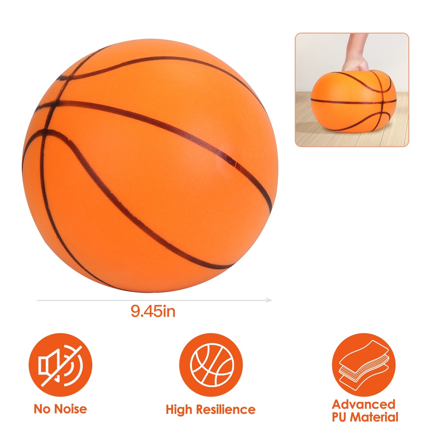 Silent Foam Basketball for Indoor Training