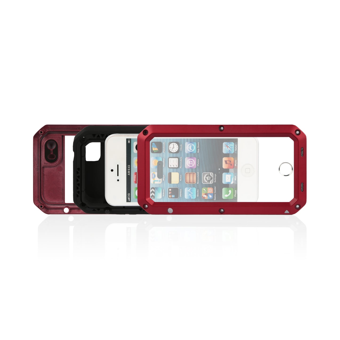 iPhone 6 Plus Rugged Full Cover Case with Screen Protector