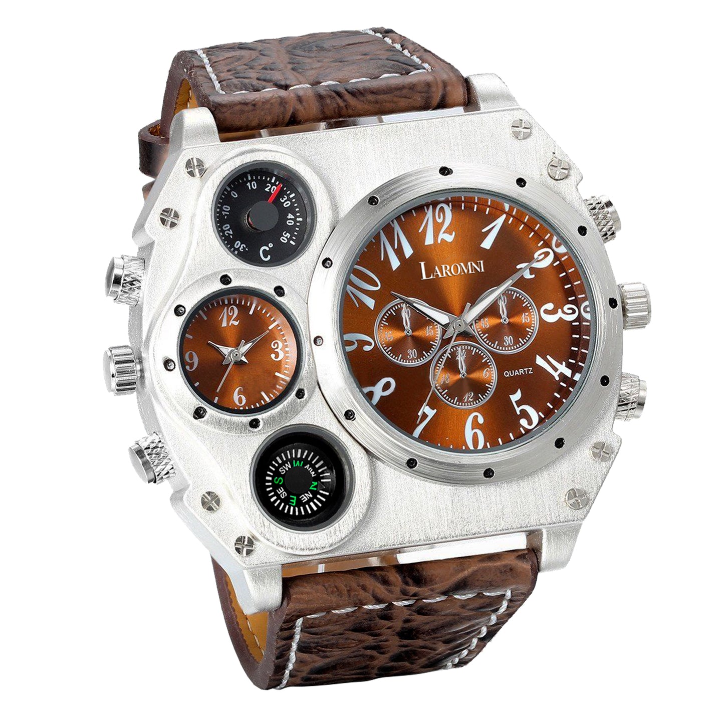 Men’s Quartz Watch Two Time Zone