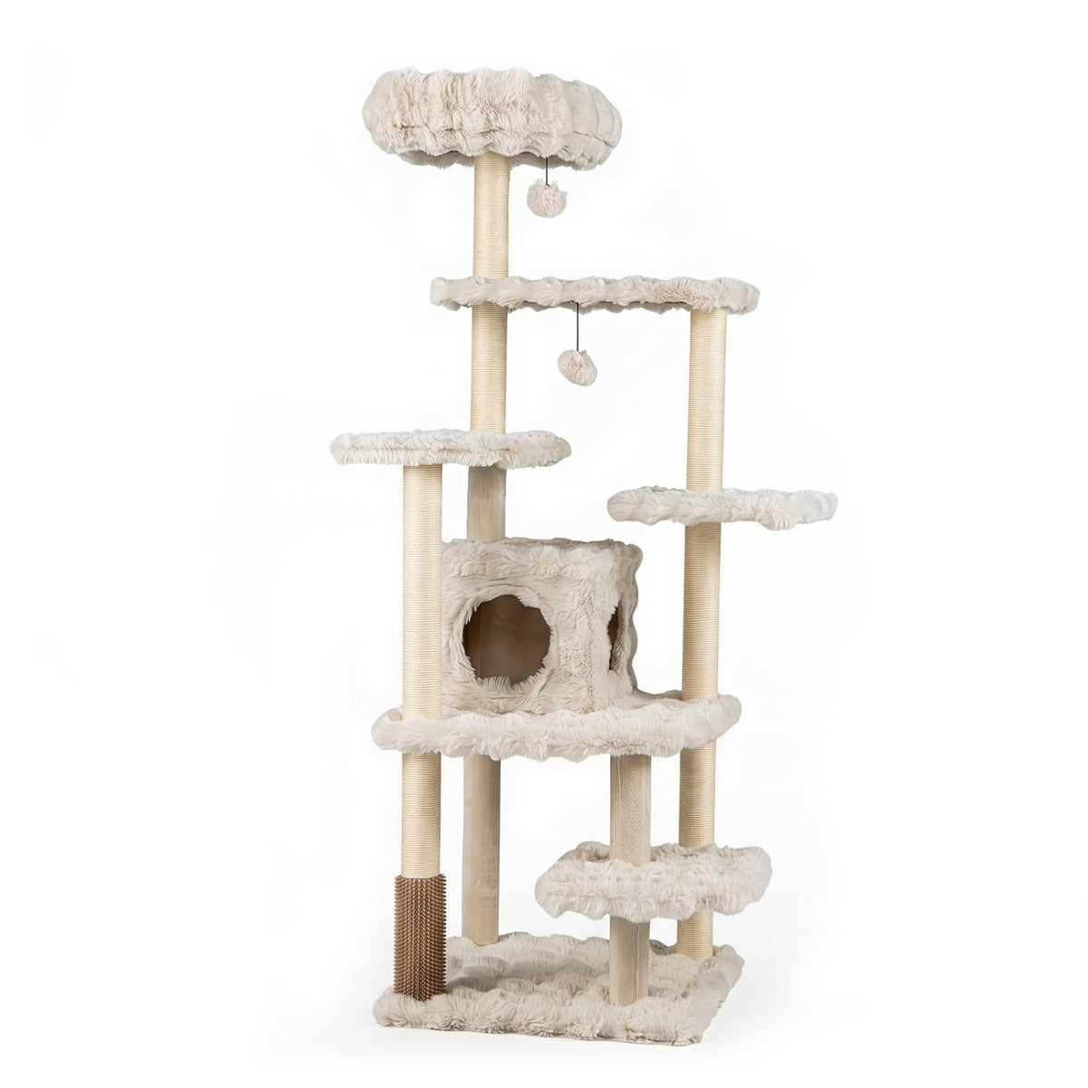 Multi-Level Cat Tree 67 Inch with Condo and Perch