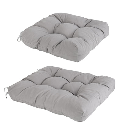 2Pcs Rocking Chair Cushion Upper And Lower Back And Seat Sets with Non-Slip Ties Polyester Fiber Filling Comfortable for Indoor Home Office Car