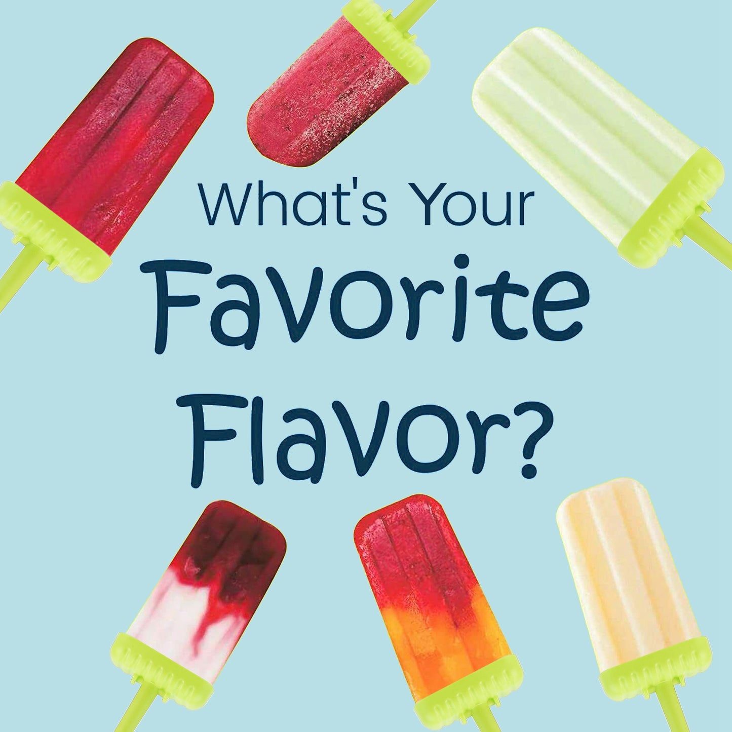 Reusable Popsicle Molds Set of 6 with Drip-Guard Handles