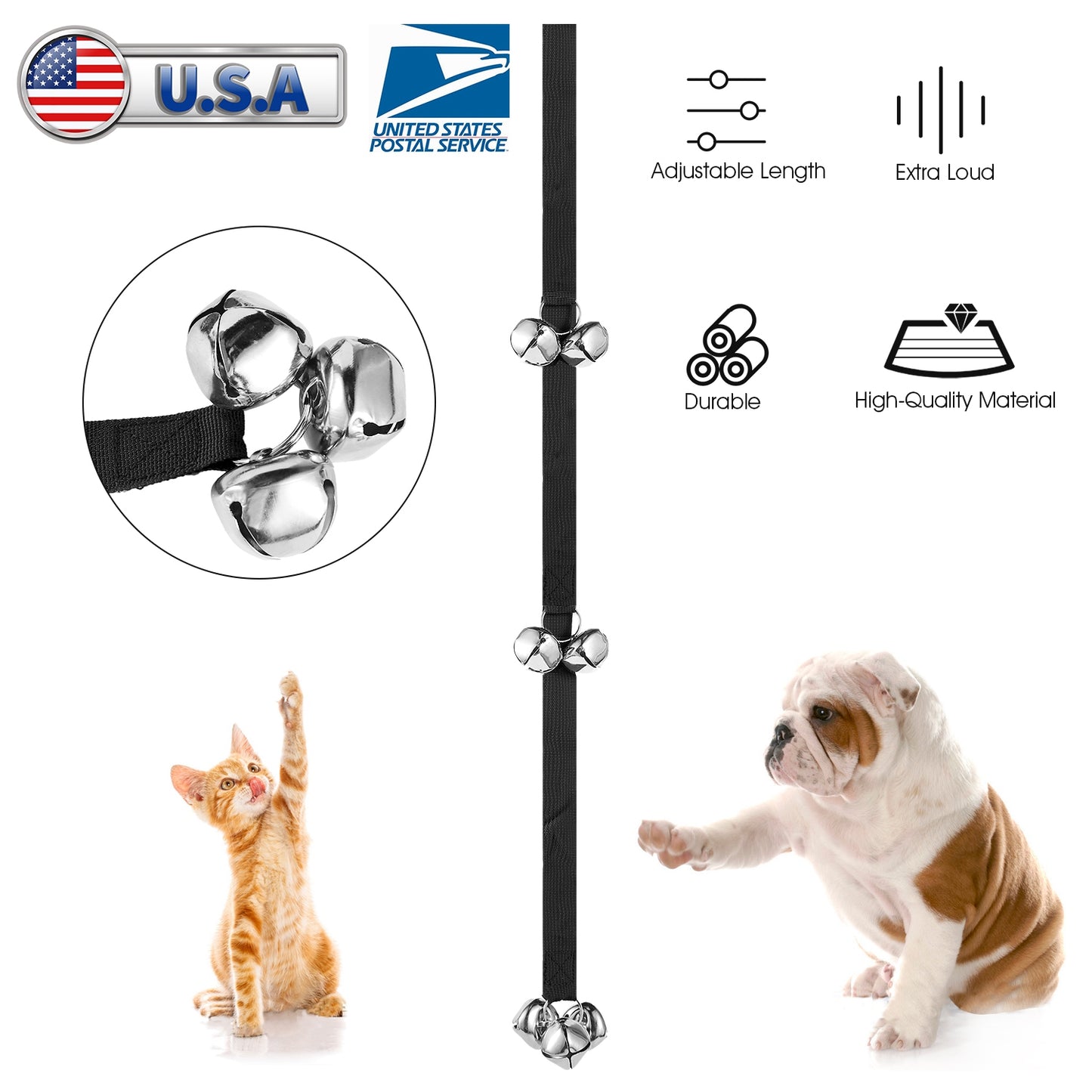 Dog Potty Training Doorbells with 7 Extra Loud Bells