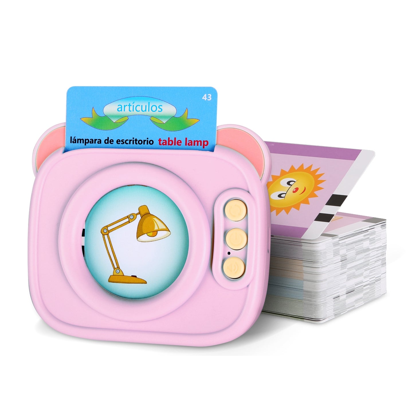 Bilingual Talking Flash Cards - Spanish & English Learning Toy